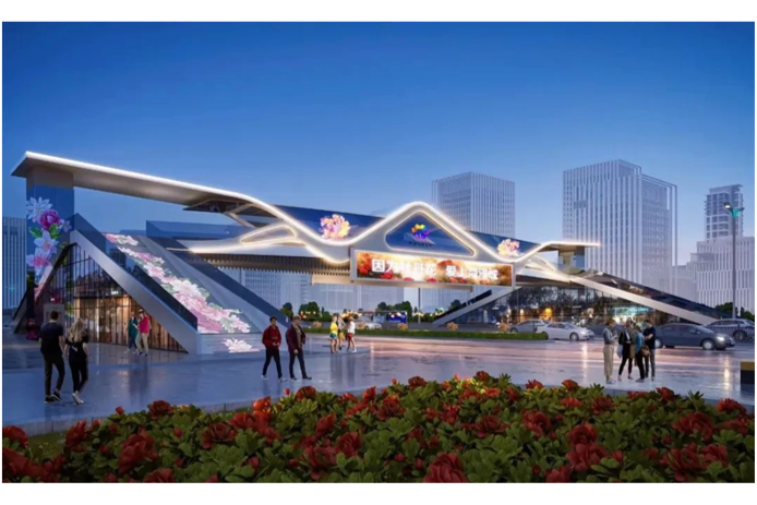 菏澤城市新地標！堯舜牡丹天橋亮相曹州牡丹園景區